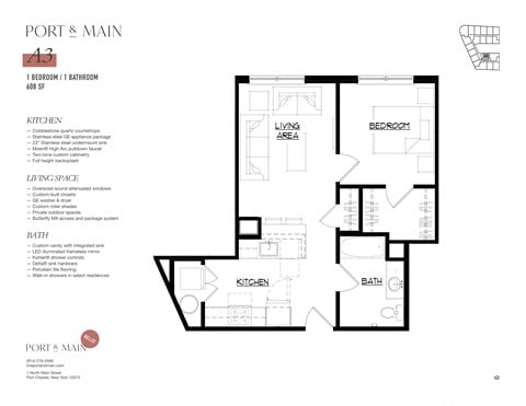 1 North Main St Studio-2 Beds Apartment for Rent - Photo Gallery 7